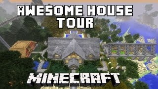 Minecraft Awesome Survival House Tour  ScarlandHouse Project Part 35 [upl. by Adnale]