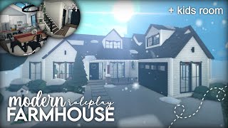 Bloxburg  Modern Roleplay Farmhouse  180k  Speedbuild [upl. by Beauvais]