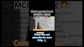 Most expected neet 202526 AIIMS MCQs 🩺🎯🧑‍⚕️aiimsdelhi neetaspirants neetexam neetmotivation [upl. by Doble356]