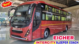 Eicher Intercity Sleeper Bus 2021  Price Mileage Specifications Detailed Review [upl. by Ymeon]