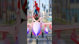 GTA 5 SPIDERMAN PLANE VS HULK PLANE gta5 [upl. by Selinda]