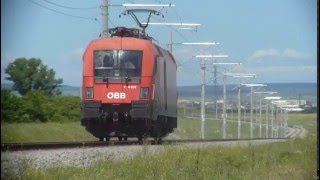 Taurus 1116 257 with special train and Highspeed tests in Bulgaria [upl. by Hannon]