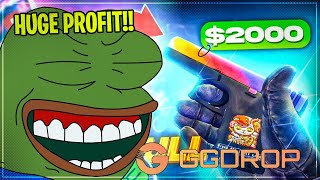 I SHOWED EASY WAY TO GET HUGE PROFIT GGDrop Promo Code 2023 GGDrop Case Opening [upl. by Relyhs897]