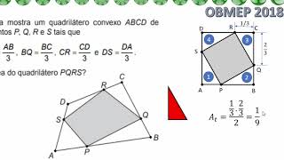 OBMEP 2018 Questão 12  segmentos propoorcionais [upl. by Bakki]