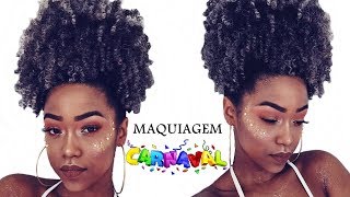 Maquiagem de Carnaval  Pele Negra  Por Mariana Palmeira [upl. by Fendig]