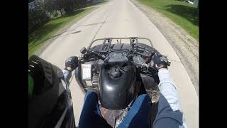 Atving in Wisconsin on the oconto county trail system [upl. by Naahsar619]