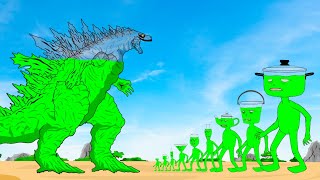 Evolution Of GODZILLA EARTH Vs Team MONSTER RADIATION  Monsters Ranked From Weakest To Strongest [upl. by Malas]