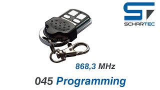 Schartec Handsender Modell YET045 programmieren passend für Hörmann Marantec und Berner 8683 MHz [upl. by Hilleary]