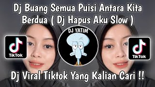 DJ BUANG SEMUA PUISI ANTARA KITA BERDUA SLOW  DJ YAKINKAN AKU TUHAN SLOW MENGKANE VIRAL TIKTOK [upl. by Eenwahs]