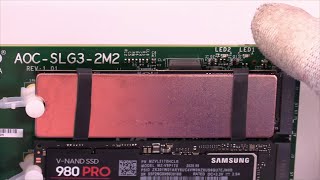 Installation and Test of M2 Copper Heatsink Cooler for M2 2280 SSD Laptop [upl. by Refotsirc]