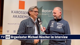 MOTOR TV22 Michael Rüscher Organisator Podiumsdiskussion Quo Vadis Formel 1 im Interview [upl. by Nahtan23]