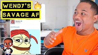 Wendys Roasts EVERYBODY TOP 40 CLAPBACK TWEETS 2017 [upl. by Reemas]