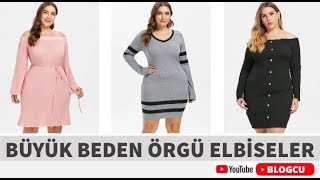 Kadınlar İçin Büyük Beden Örgü Elbise Modelleri [upl. by Urina370]