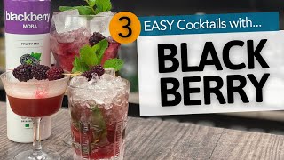 3 Cocktails with Blackberry  EASY Cocktails to make at Home  Drinkstuff [upl. by Barby725]