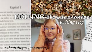 EDITING MY BOOK ON DEADLINE and SUBMITTING MY MANUSCRIPT TO PUBLISHERS  writing vlog [upl. by Etireugram]