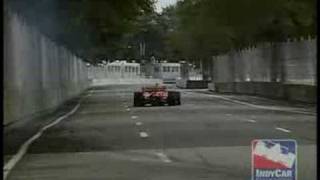 Justin Wilson hits the wall at Belle Isle  IndyCar 2008 [upl. by Weinstock21]