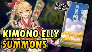 One Kimono Elisanne please  Summoning on Gala Dragalia Remix  Dragalia Lost [upl. by Xela]