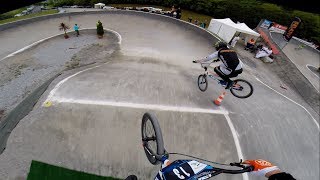 Full lap around the BMX track in Besançon with Niek Kimmann [upl. by Simah]