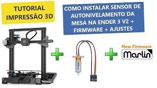 Instalação Completa do BLTouch  3DTouch na Ender 3 V2  Sensor ABL de autonivelamento da mesacama [upl. by Abbye]