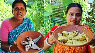 সরষে ইলিশ ভাপা রান্না করলাম। দারুন স্বাদ  Sorse Ilish Vapa Recipe Village Style  Village Recipes [upl. by Ilohcin]