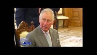 British Prince Charles visits Orthodox Patriarchate of Bucharest [upl. by Irmo554]