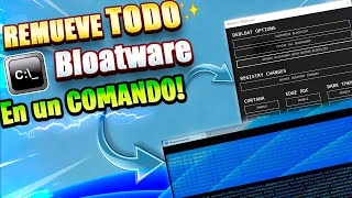 SUPER TOOL⚡ Elimina BLOATWARE de Windows 11  TODO DESDE un COMANDO [upl. by Nairret705]