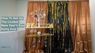 How To Set Up The Coolest New Years Eve Party Ever  DIY  Tableclothsfactorycom [upl. by Garfinkel]