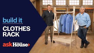 Clothes Rack  Build it  Ask This Old House [upl. by Constantin]