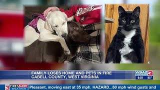 Family loses home and pets in house fire [upl. by Akeinahs47]