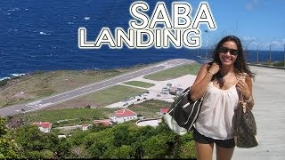 SABA Landing shortest airport runway in the world HD [upl. by Gunning]