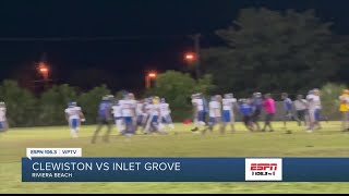 Brawl cuts Clewiston Inlet Grove football game short [upl. by Lleddaw]