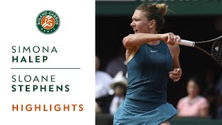 Simona Halep vs Sloane Stephens  Final Highlights I RolandGarros 2018 [upl. by Klehm]