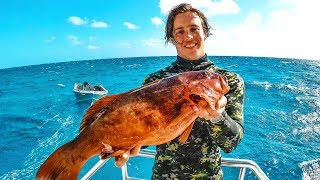 5 DAYS AT SEA Spearfishing Coral Trout  Catch n Cook [upl. by Janine]