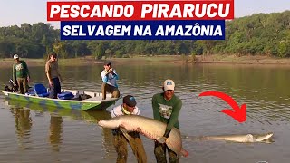 PESCARIA DO GIGANTE PIRARUCU NA AMAZÔNIA [upl. by Sylado]