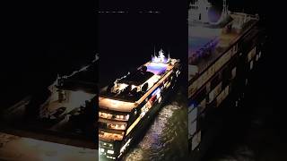 Hanseatic Nature at night 🧡💙 hapaglloyd hanseaticnature expeditioncruise [upl. by Marj114]