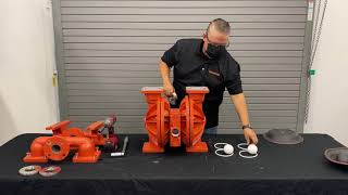 How to Install a Wet Kit in a 2 in Bolted Metal AODD Pump [upl. by Pollard]