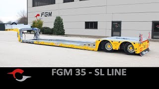 Low bed semitrailer FGM 35 FGM SL LINE [upl. by Ydna]