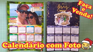 APRENDA COMO FAZER CALENDÁRIO PARA VENDER  COMO FAZER CALENDÁRIO COM FOTO [upl. by Savinirs]