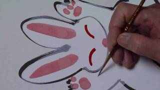 バンザイウサギを描いてみました How to draw a BANZAI Rabbit [upl. by Lorita]