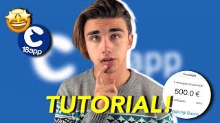 COME AVERE IL BONUS di 500€ con 18APP 2005 18 app tutorial facile [upl. by Kailey611]