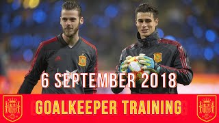 David de Gea amp Kepa Arrizabalaga  Spain Goalkeeper Training  692018 [upl. by Analra]