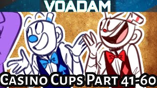 Casino Cups Part 41 through 60 All Parts Huge Cuphead Comic Dub and Animation Compilation [upl. by Ayhdnas]