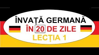 Invata Germana in 20 ZILE  CURS COMPLET A1  Lectia 1  Conjugarea verbelor regulate [upl. by Sophi]