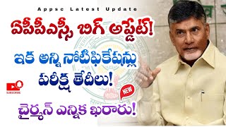 APPSC Big Update APpsc chairman  appsc notifications 2024 appsc exam dates 2024 [upl. by Ydnal]