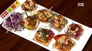 Canapes Recipes  Quick and Easy Recipes  Tasty Snack  Veg Quick Recipe  Peanut amp Tofu Canapes [upl. by Keppel427]