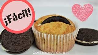 🧁🍌 MUFFINS DE PLÁTANO Y OREO🍌🧁 [upl. by Yetac]