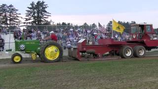 Unlce Bucks John Deere G Antique Tractor Pull Deerfield Fair 2011 [upl. by Pepito]