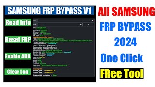 Samsung FRP Tool 2024  All Samsung FRP Bypass 100 Working [upl. by Gilberta757]