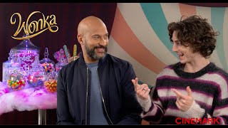 Wonka Interview With Timothée Chalamet Calah Lane KeeganMichael Key amp Natasha Rothwell  Cinemark [upl. by Henning933]