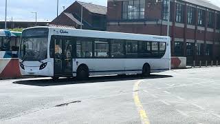 Globe Holidays 1102 departs Barnsley with a 36 service to South Elmsall from Barnsley [upl. by Remlap714]